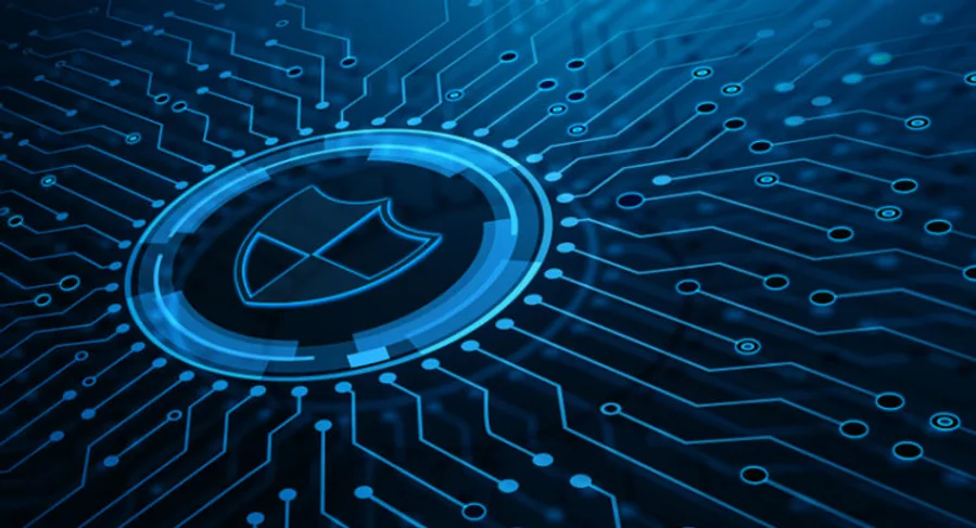 Shield illustration representing endpoint security